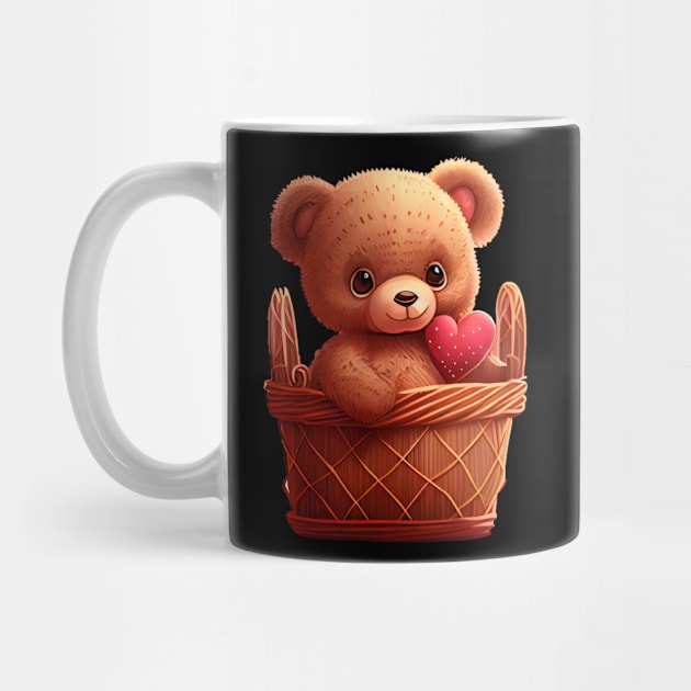 Cute teddy valentines day by Pixy Official